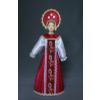 Потешный промысел / Porcelain souvenir doll "Russian girl's festive costume"