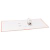 BRAUBERG Raccoglitore rivestito in PVC 80 mm con angolo, arancione (doppia vita)