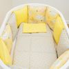 Dreams Store / Set of sides for a round baby cot "Lemon clouds"