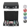 GamesDealer / Bộ poker Leather Black cho 200 chip