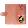 Clutch button mini with finished edges "Capricorn" red