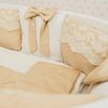 Dreams Store / Set of sides for a round baby bed "Creme brulee beige"
