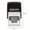 GRM / Dater-mini month in letters, imprint 22x4 mm blue, GRM 4820