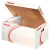 Archivbox (265x560x380 mm), mit Deckel, Wellpappe, weiß, ESSELTE "Standard"