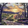 Опт-картина / Tranh theo số 40x50 Buổi sáng làng quê