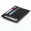 Credit card cases men's FABULA "Blackwood", genuine leather, stitching, 8 pockets, black