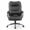 Ofis koltuğu BRABIX PREMIUM "Strong HD-009", 200 kg'a kadar YÜK, siyah eko-deri, gri kumaş