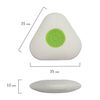 Eraser STAFF "College", 35х35х10 mm, triangular, plastic holder, thermoplastic rubber