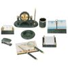 GALANT / 9-piece marble table set + clock
