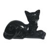 Ремеко / decorative figure "Cat with a kitten" (black gloss) L18W10H12 cm