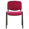 BRABIX "Iso CF-005" staff and visitors chair, black frame, burgundy fabric