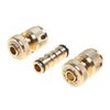 Greengo / Set, 3 pieces (brass): 1/2 "(12 mm) connector, 1/2" (12 mm) aquastop connector, adapter