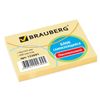 BRAUBERG / Self-adhesive block (stickers) PASTEL, 76x102 mm, 100 sheets, yellow