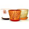 Тарусский художник / Tarusa artist / Flowerpot "Classic" with decor, 0,5l