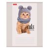 HATBER / Notebook 12 sh., Cage, cardboard cover, "Cat therapy" / 20 pcs.