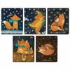 Альт / Notebook A5 48 l. staple, cage, Soft Touch, foil, beige paper 70 g / m2, "MAGIC FOXES" / 10 pcs.