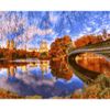 Опт-картина / Pintura por números Ponte de outono 40x50