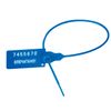 Seals plastic numbered, self-fixing, length of the working part 220 mm, blue, set of 50 pcs.