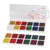 Watercolor PYTHAGORAS, 24 colors, honey, without a brush, plastic box