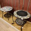 Kaemingk / Fire table with Porto mosaic 58 * 54 cm, metal