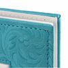 BRAUBERG wedding photo album, 20 magnetic sheets 30х32 cm, textured leather, blue