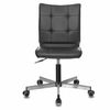 BRABIX / Armchair "Stream MG-314", without armrests, five-ray silver, eco-leather, black,