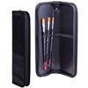 Pencil case-tube-shaped zipper BEE, leatherette, size 270х90 mm, black