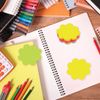 BRAUBERG / Self-adhesive block (stickers) shaped NEON "Flower", 250 sheets, 5 colors