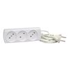 RADIST / Extension cable ECONOM P16-010, 3 sockets without grounding, 5 m, 2x0.75 mm, 1300 W, white