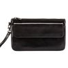 Clutch men's FABULA "Estet", genuine leather, zipper, 250х150 mm, black