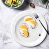 STIROLPLAST / Disposable flat plates, SET 100 pcs., D = 205 mm, ECONOMY, white, polystyrene (PS)