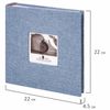 Photo album BRAUBERG "Jeans" for 200 photos 10x15 cm, fabric, paper pages, binding, box
