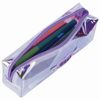 Pencil case-cosmetic bag INLANDIA, soft, translucent "Glossy", purple, 20х5х6 cm