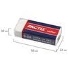 Eraser FACTIS Softer S 24 (Spain), 50х24х10 mm, white, rectangular, synthetic rubber, cardboard holder