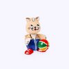 Богородская игрушка / Wooden souvenir "Cat football player", lathe