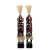 Decor and Gift / Statuette en bois "Асмат rouge" 33 cm