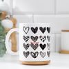 Дарим Красиво / Presenting Nicely / Mug "Only for you! Hearts", with drawing