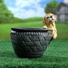 Хорошие сувениры / Figured pots "Puppy on a basket" 17x19 cm