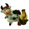Ковровская глиняная игрушка / Piggy bank "A young lady milks a cow"