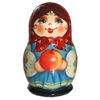 Мастерская подарков / Gift workshop / Salt and pepper shaker, 7 cm. "Girl with an apple"