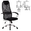 BK-8CH office chair, mesh fabric, chrome, black