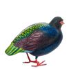 Decor and Gift / Wooden figurine "Blue quail"