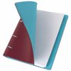BRAUBERG / Notebook on rings A5 (180x220 mm), 120 sheets, textured leather, "Fusion", brown / blue / 2 pcs.