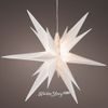 Kaemingk / Lampada a sospensione Zvezda - Natale a Zurigo 30 cm, retroilluminazione LED bianco caldo, funzionamento a batteria, IP44