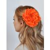 Milotto / Hairpin-brooch "Rose" orange