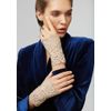 Silk lace cuff beige