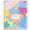 HATBER / Notebook, A5, 48 sh., Pente, gaiola, laminação fosca, "Multicolorido" / 10 unid.
