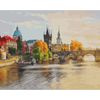 ВанГогВоМне / VanGogVoMne / Paint by number "Prague in the rays of the sun" 40x50 cm