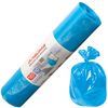 ЛАЙМА / Garbage bags 120 l, blue, 50 pcs per roll, HDPE, 18 microns, 70x110 cm (± 5%), standard