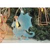 Ленивые Бобры / Lazy Beavers / Set of blue Christmas tree decorations "Miracles inside" in a gift box